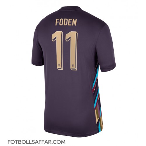 England Phil Foden #11 Bortatröja EM 2024 Kortärmad